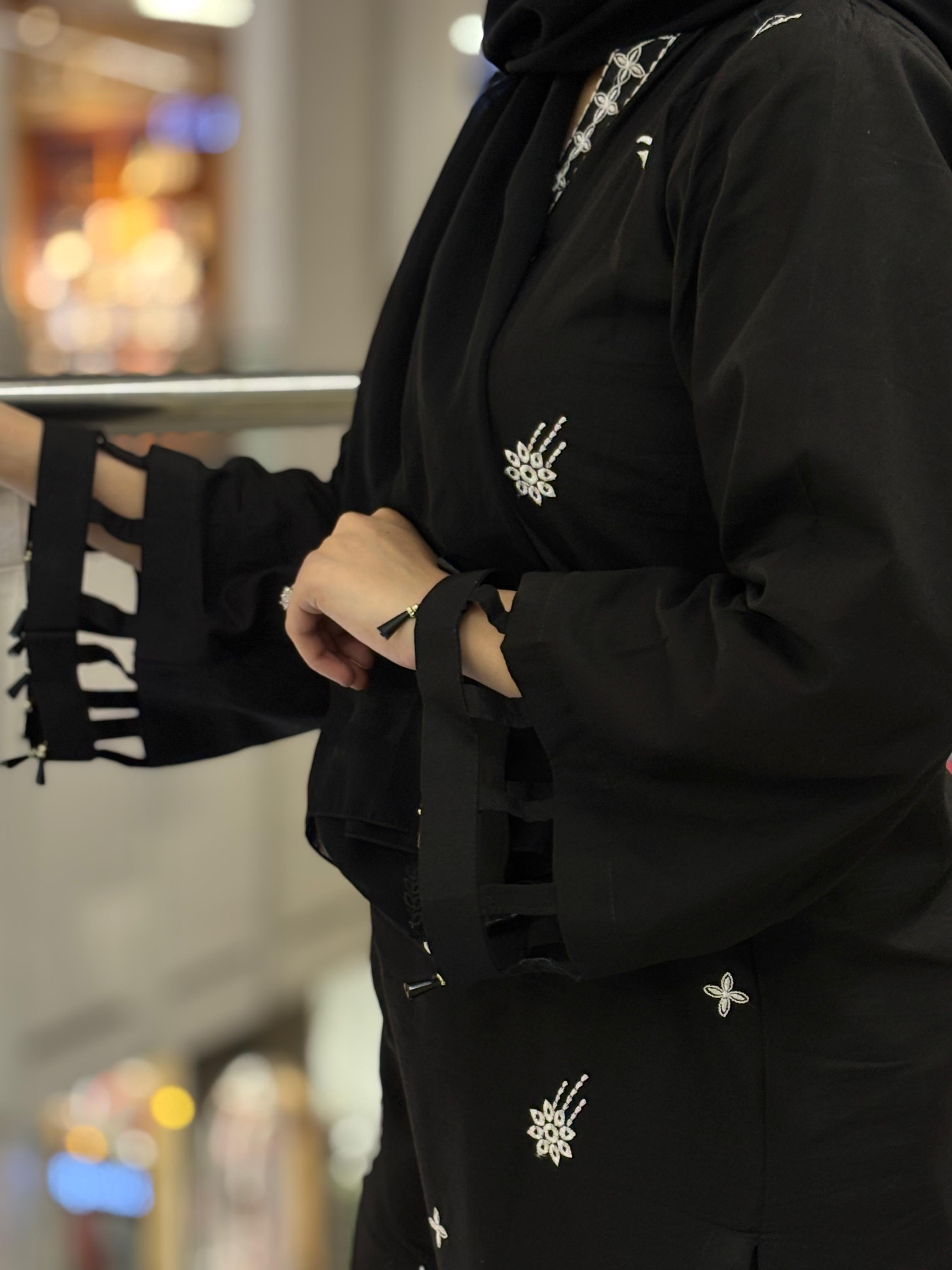Elegant Black Embroidered 2-piece